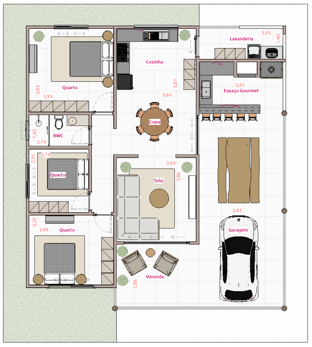 planta - casa p03-v02