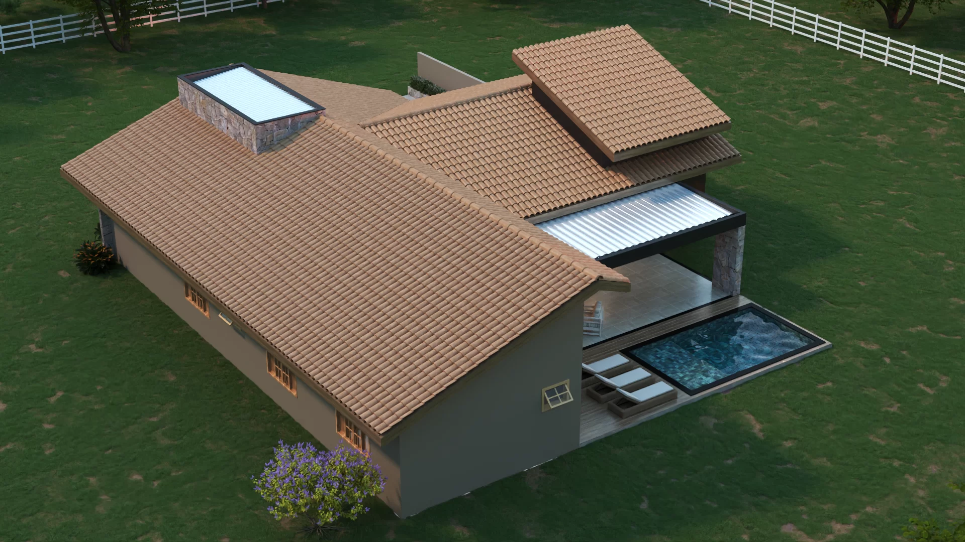 Fachada Casa de Campo P06 V02